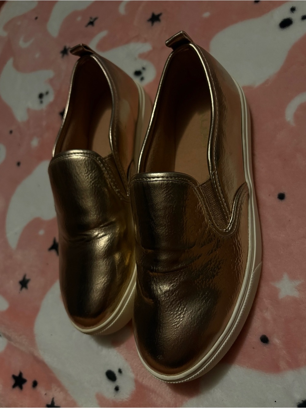 Aldo Metallic Gold Slip-On Mules